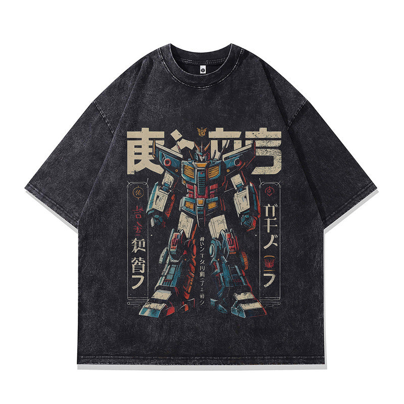 Playful Printed Unisex T-Shirt - Water-Washed Tee