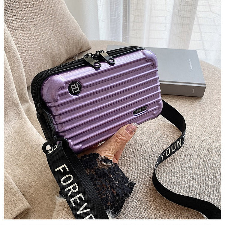 PC hard shell toiletry bag 7-inch shoulder crossbody bag hand storage bag suitcase small bag