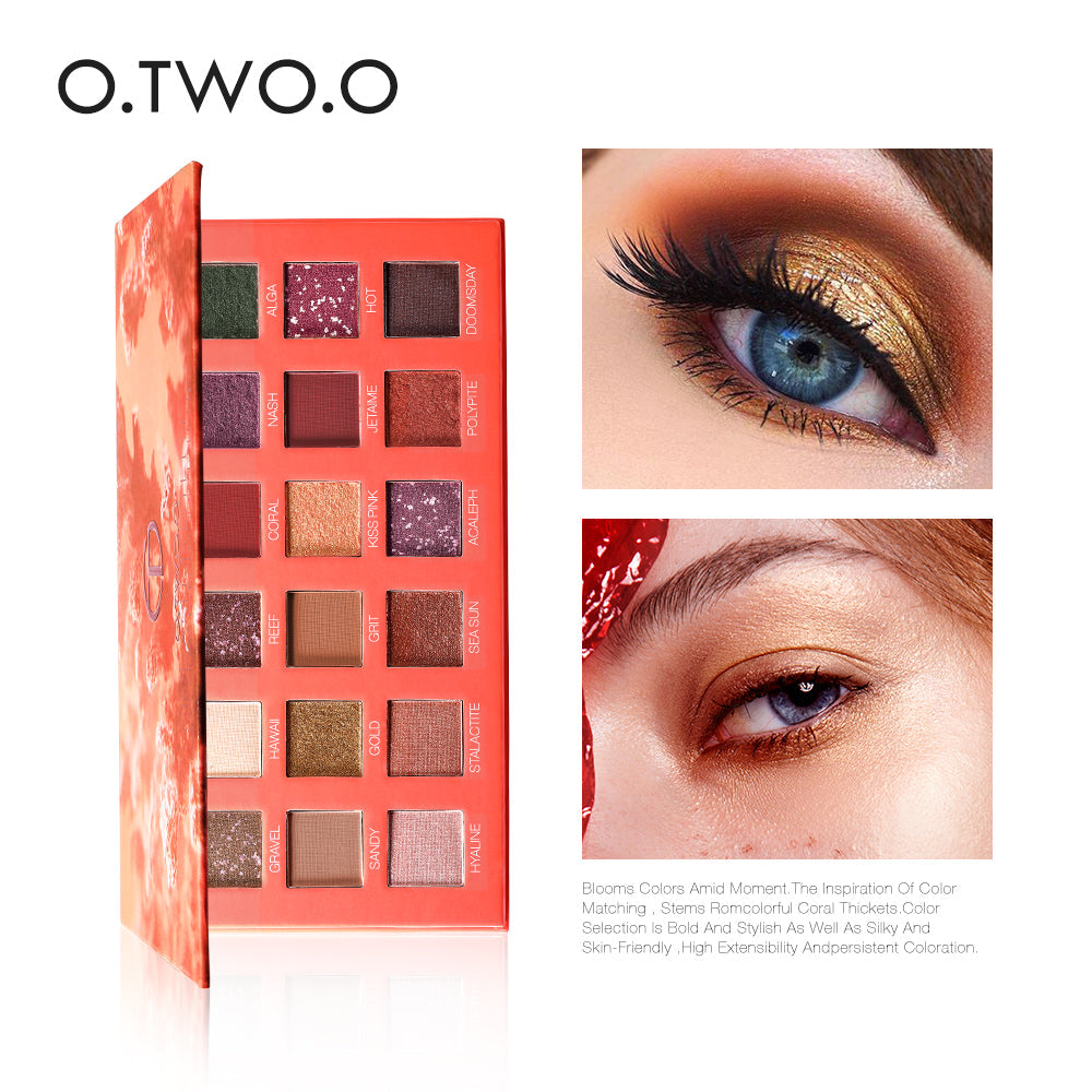 Beauty 18 Color Eye Shadow Plate Pearl Glitter Powder High Gloss Matte Multi Color Eye Shadow Plate Color Makeup