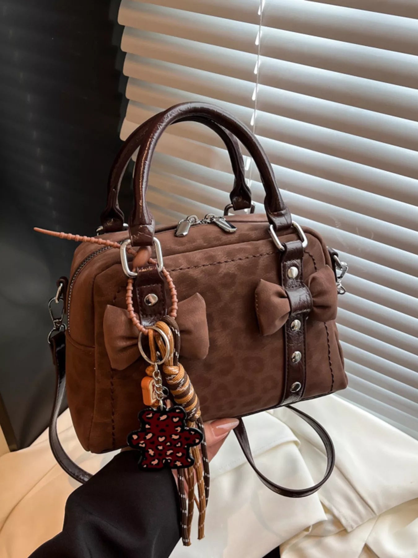 Bow Decor Crossbody Bag