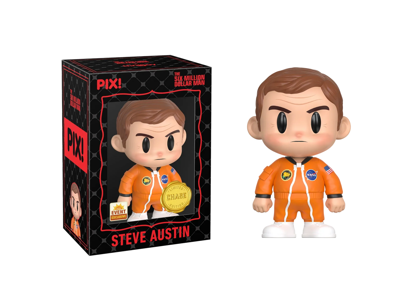 [Thrilljoy] [EXCLUSIVE] The Six Million Dollar Man - Steve Austin LE5000 PIX Vinyl Figure (1 in 6 Chance at Chase)