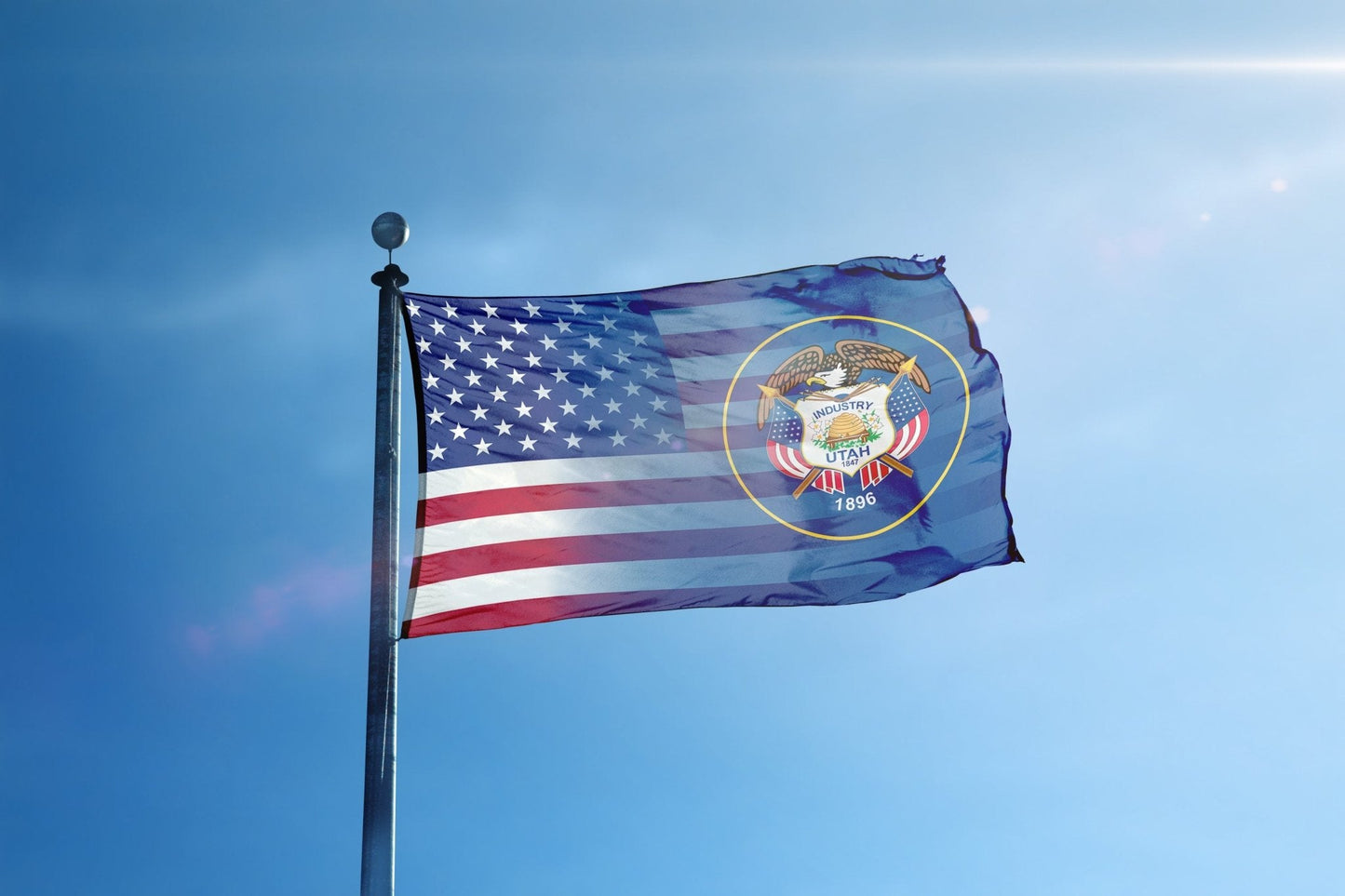 Utah & American Flag Blend