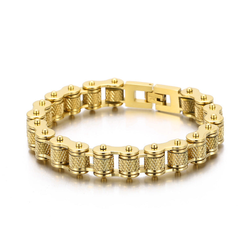 Bicycle Bracelet Titanium Steel Personalized Men's Motorcycle Chain Accessories