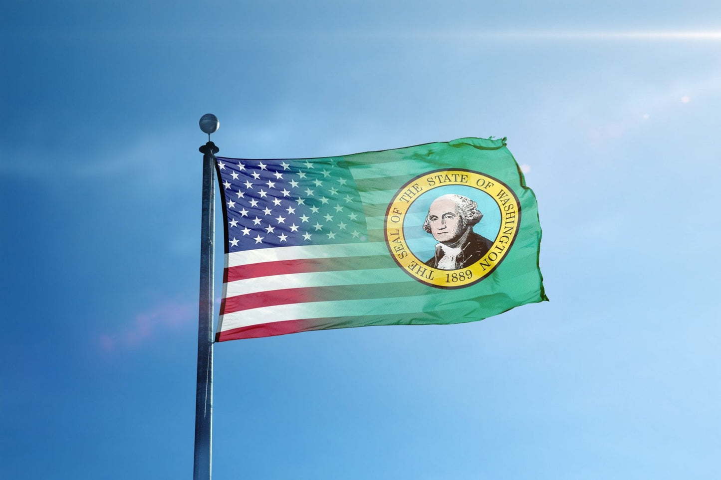 Washington & American Flag Blend