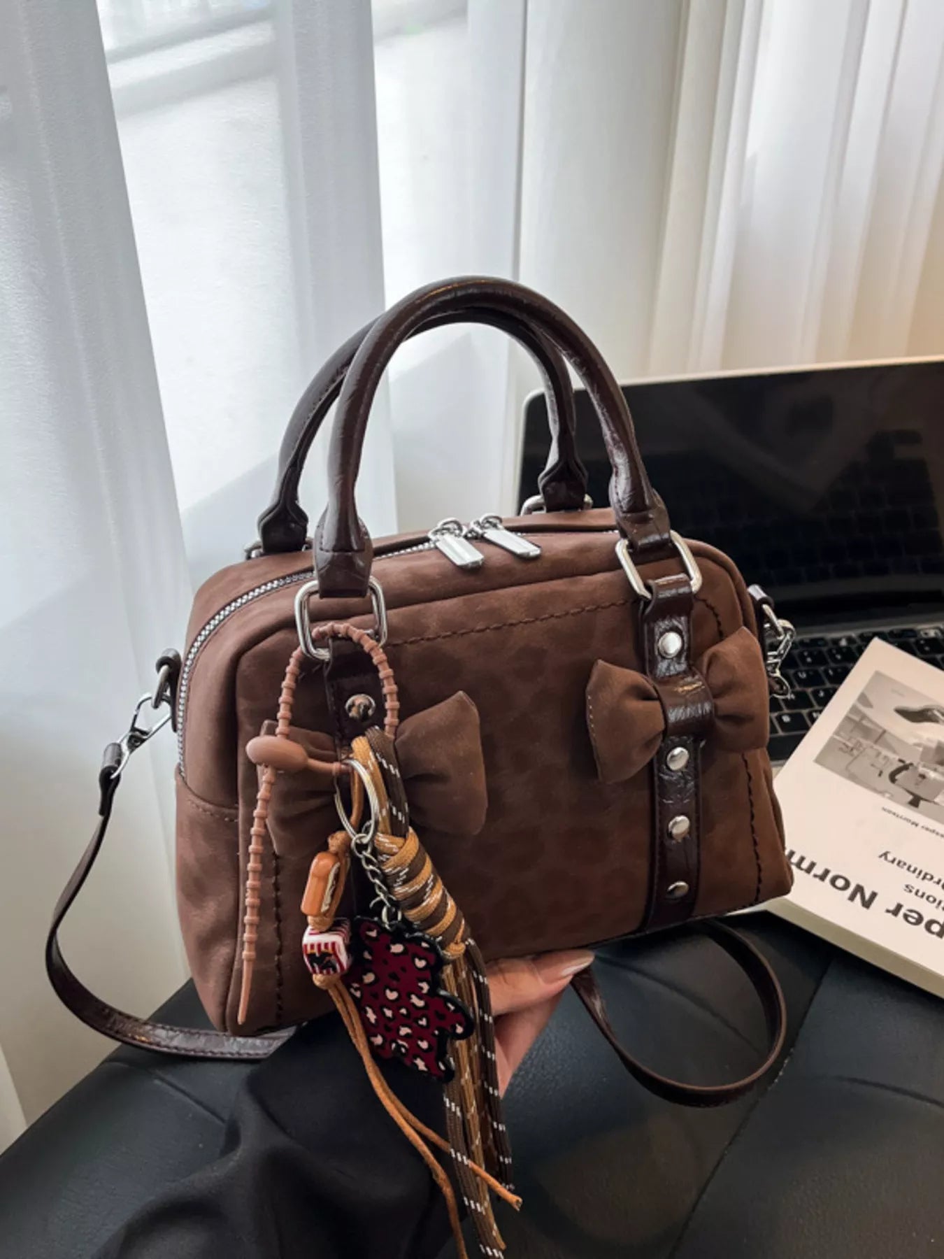 Bow Decor Crossbody Bag