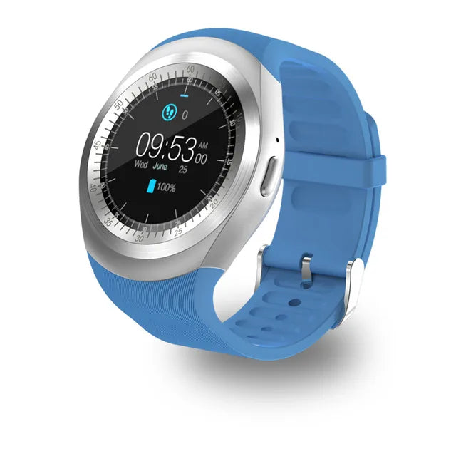 Bluetooth Y1 Smart Watch Relogio Android SmartWatch Phone Call GSM Sim Remote Camera Information Display Sports Pedometer