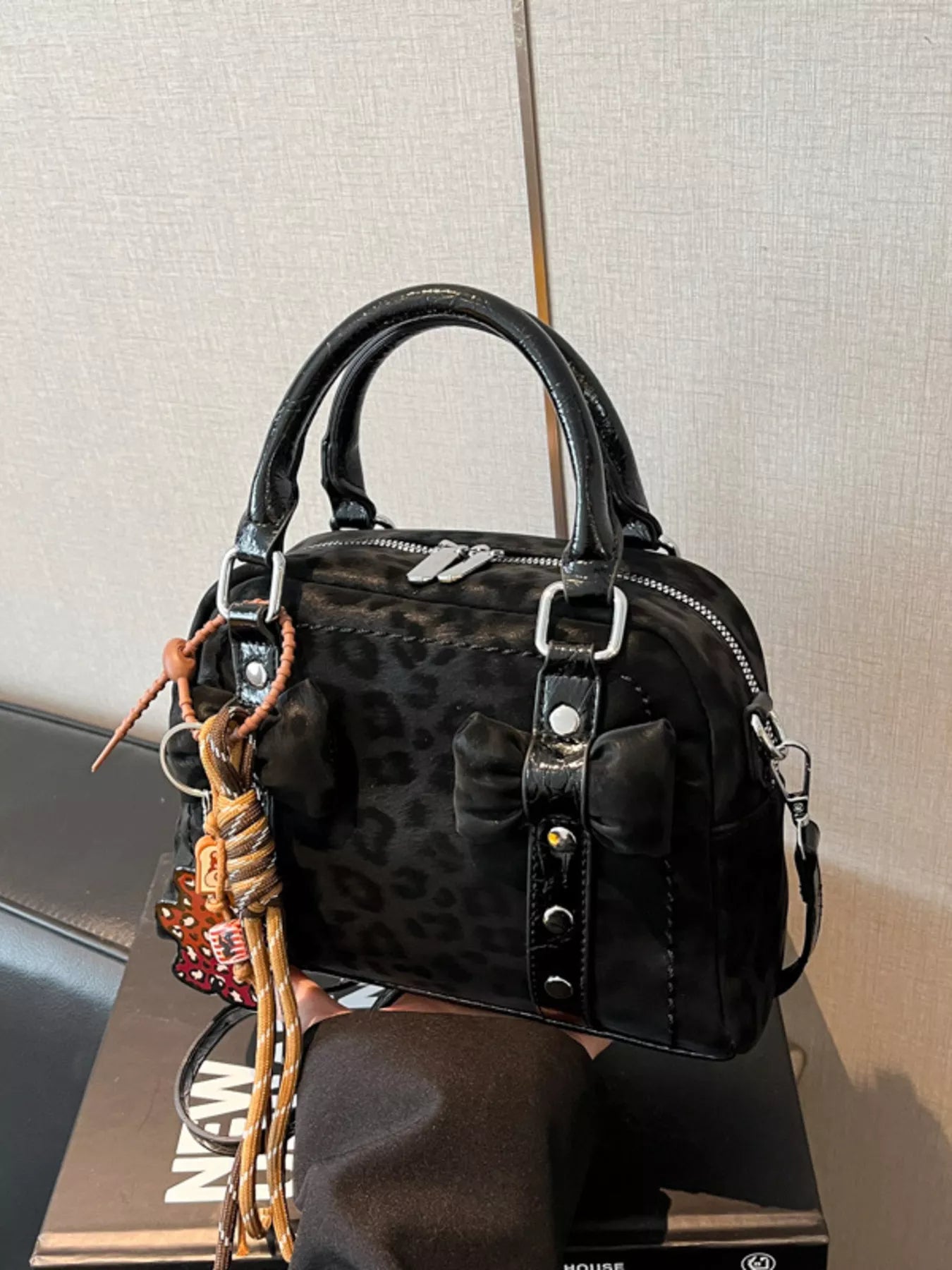 Bow Decor Crossbody Bag