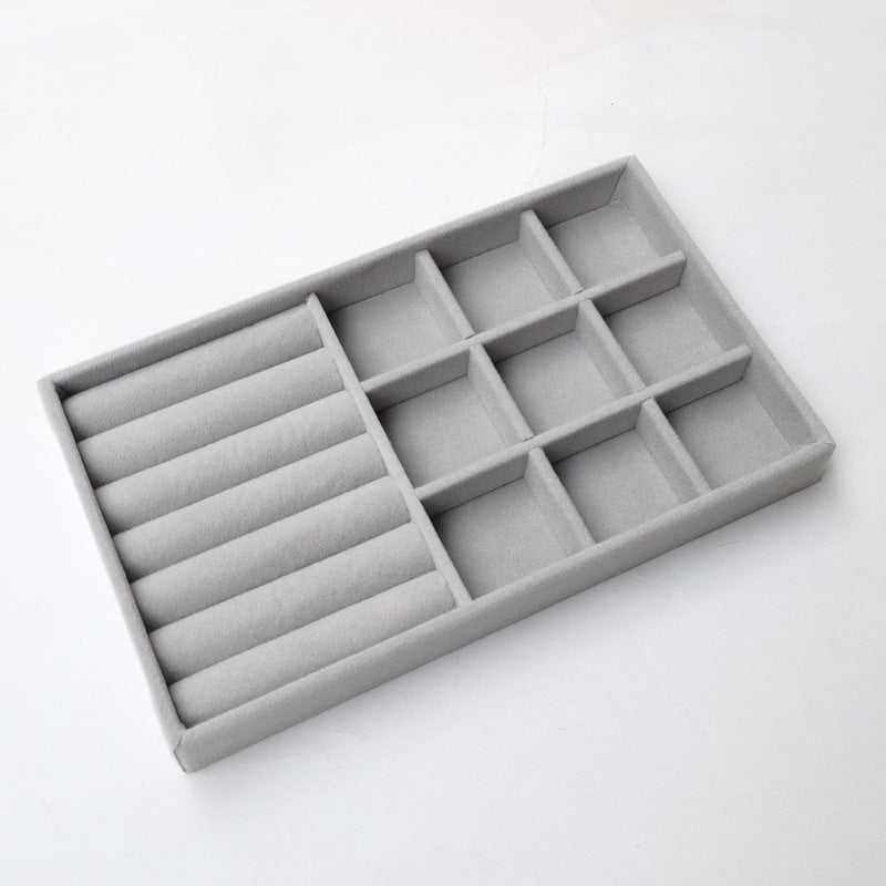 Velvet Stackable Jewelry Organizer, Portable for Rings, Earrings and Necklaces.