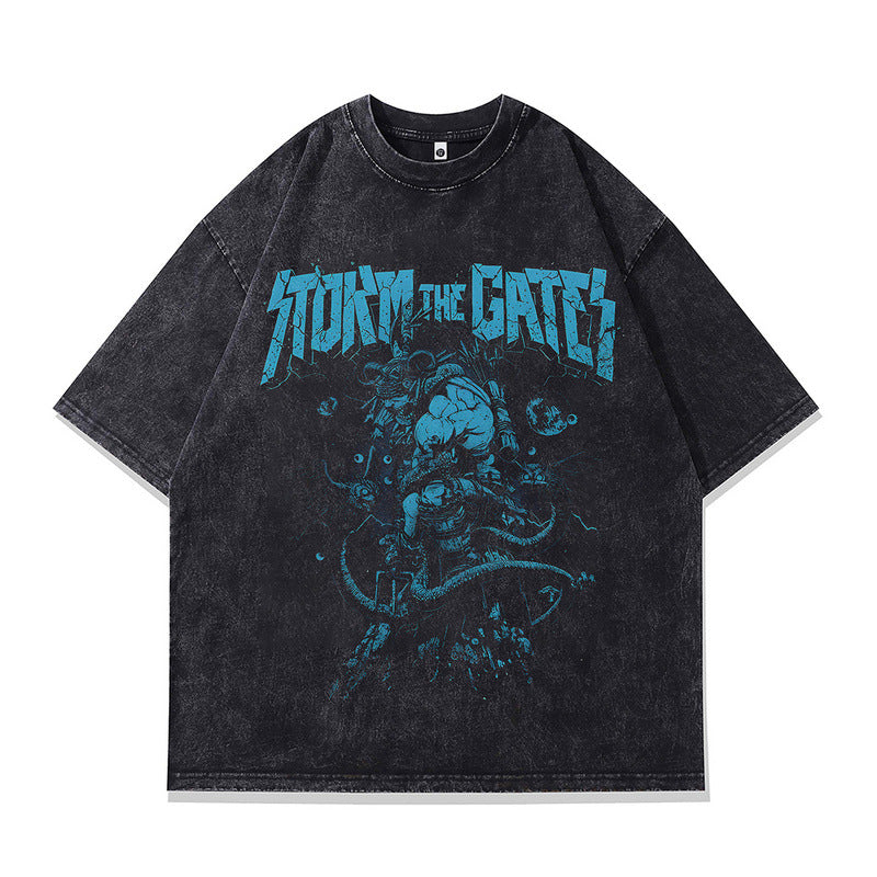 Harajuku Style Skull Demon Cotton Tee