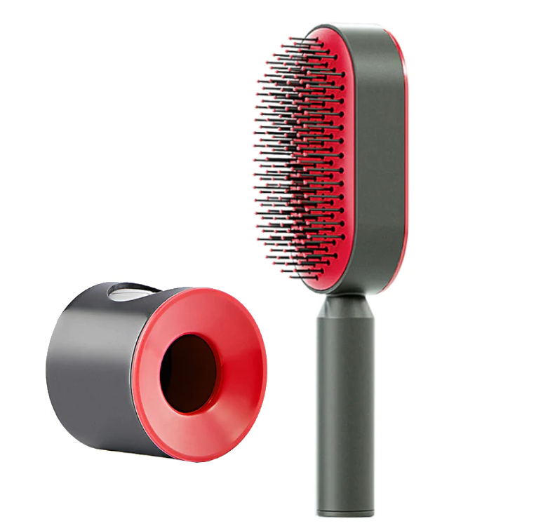 Upgraded Press Type Cleaning Design Air Cushion Comb For Women's Long Hair Air Bag Massage Comb Household Comb