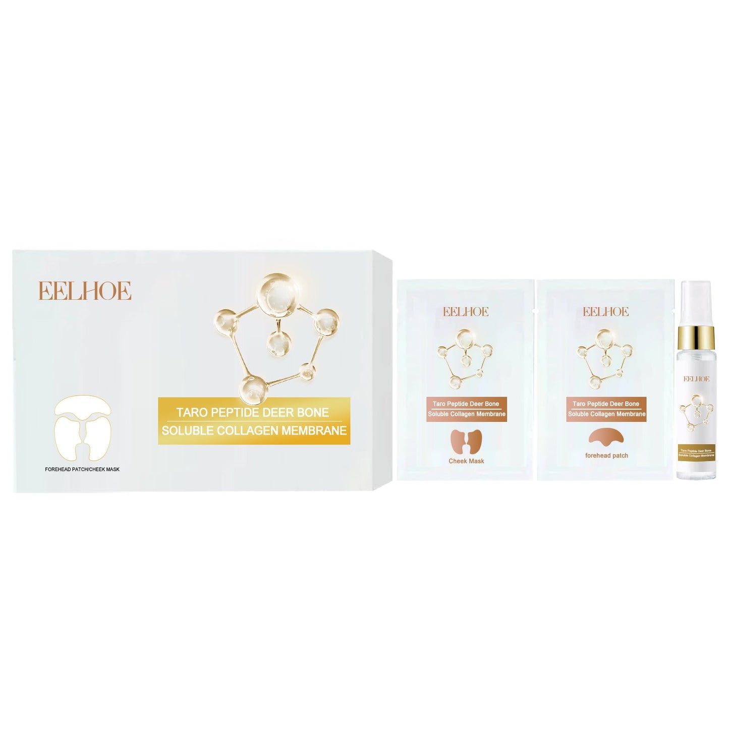 Collagen Membrane, Reduces Wrinkles, Smooths Forehead Fine Lines, Moisturizes And Tightens Skin Protein Membrane