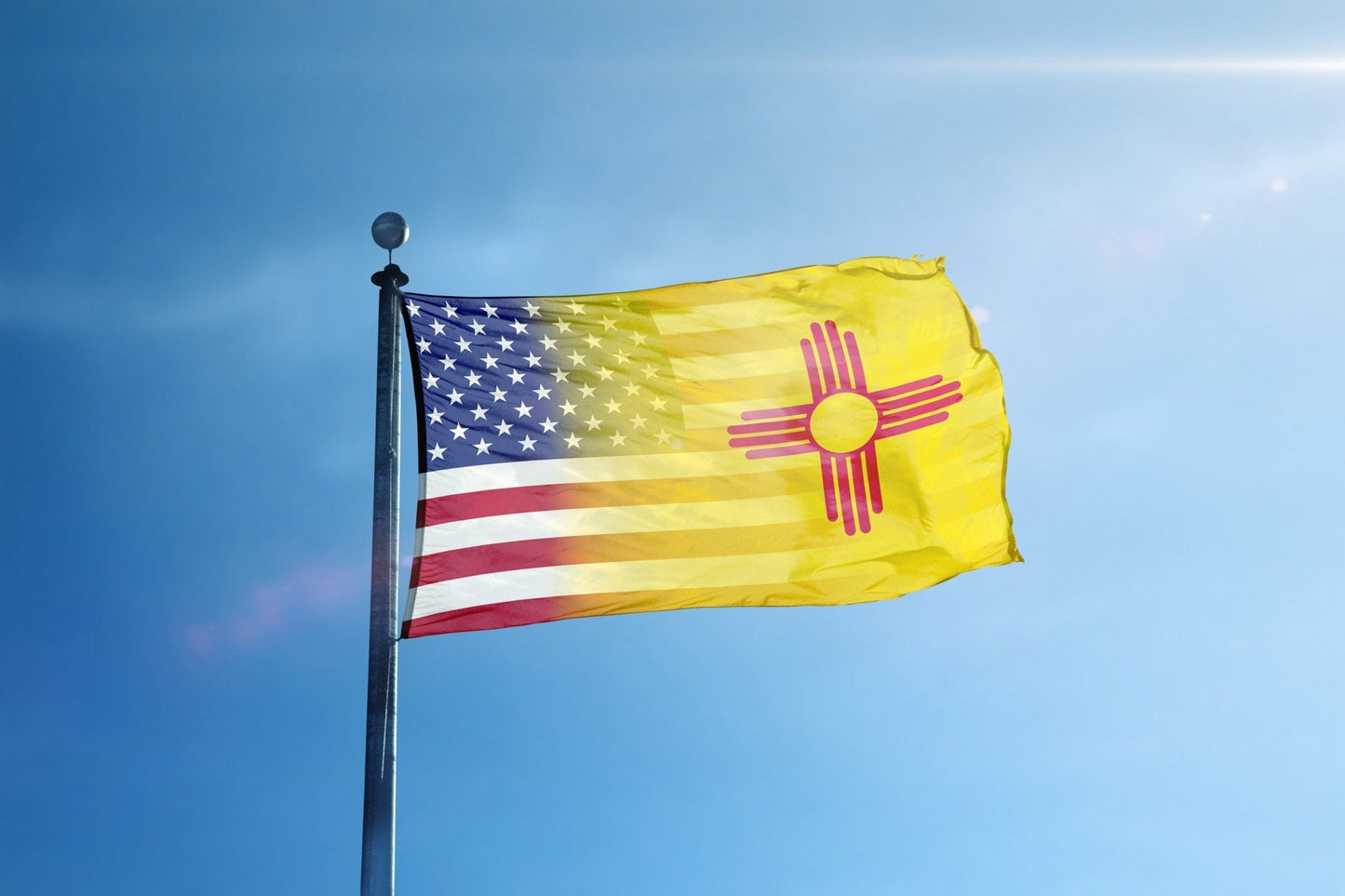 New Mexico & American Flag Blend