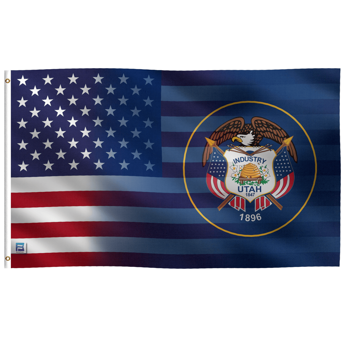 Utah & American Flag Blend