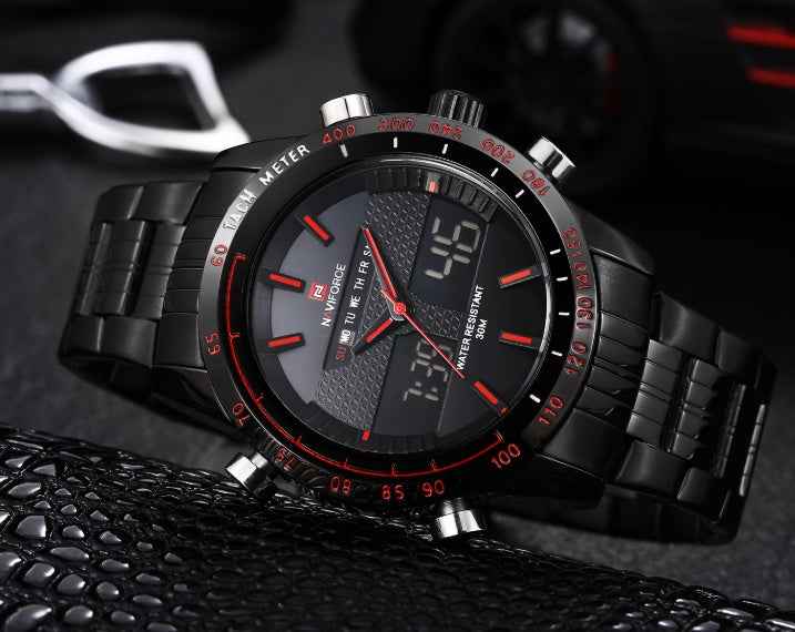 Kairos Naviforce 9024 Men’s Sports Quartz Watch with Dual Display