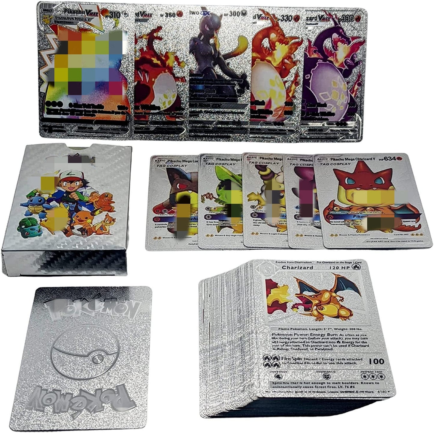 55 gold foil Pok é mon cards Pok é mon Pok é mon collection cards battle cards