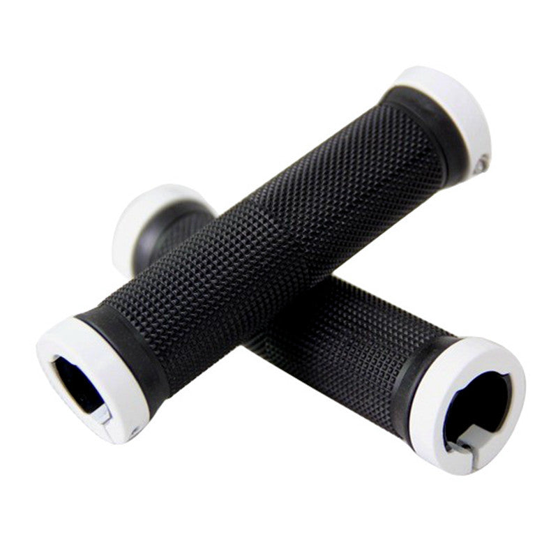 Mountain Bike Bicycle Handlebar Sleeve Vice Color Aluminum Alloy Bilateral Locking Handlebar Vice Handle Non-Slip Rubber Handlebar