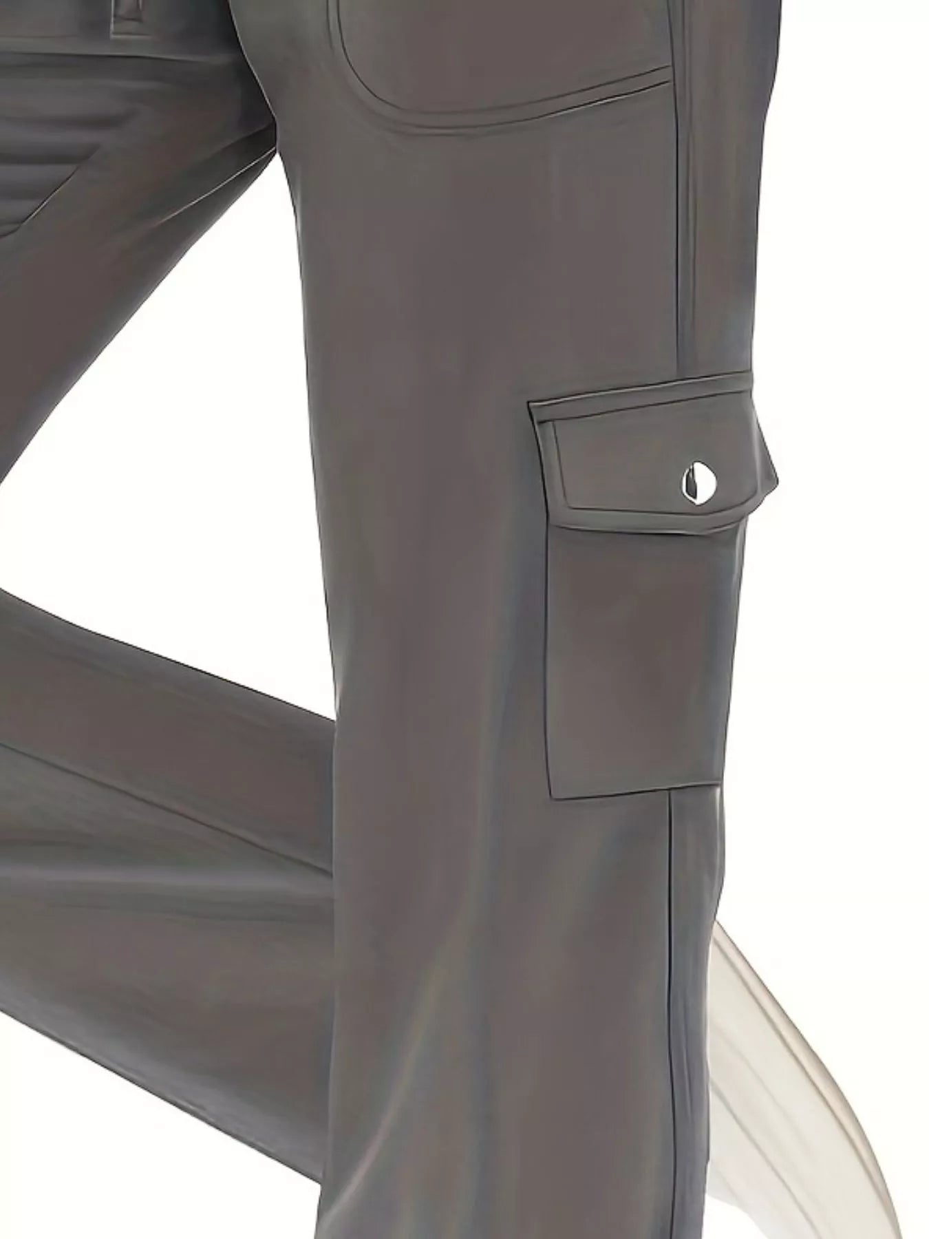 Relaxed Fit Active Pants with Drawstring Waist
