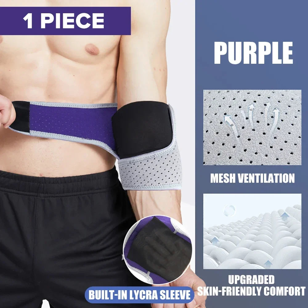 Sports elbow protection men's fitness arm cover arm joint protection warm elbow cover strap protection