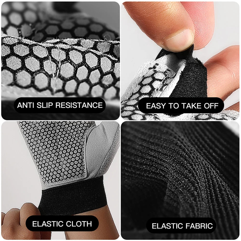Men's and women's weightlifting equipment sports gloves, outdoor cycling training half finger anti slip shock-absorbing gloves