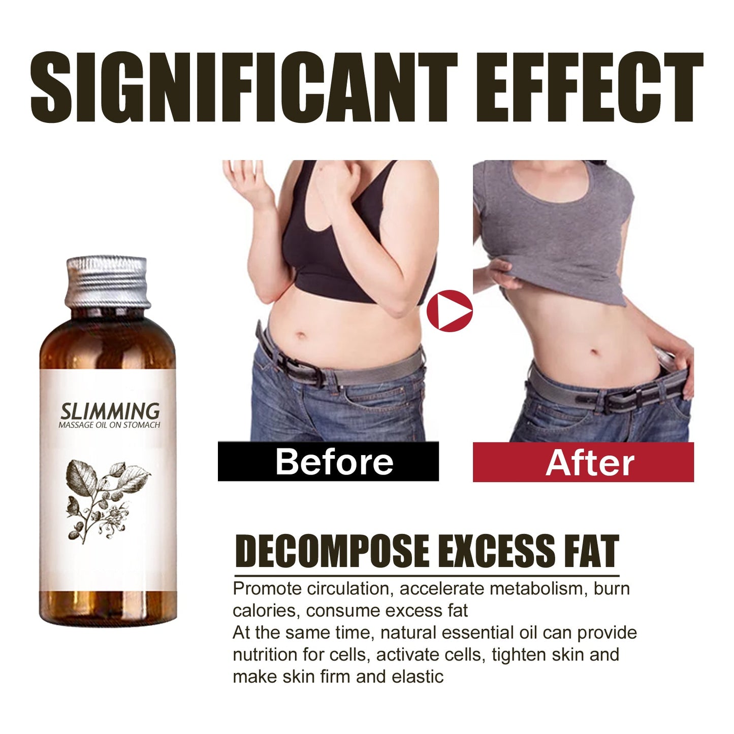 Slimming Essential Oil Body Shaping Body Shaping Body Firming Arms Thighs Worship Meat Belly Massage Skin