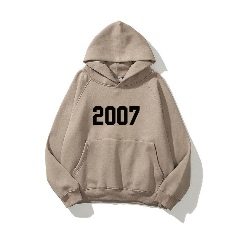 2007 Double Layer Velvet Hoodie for Men