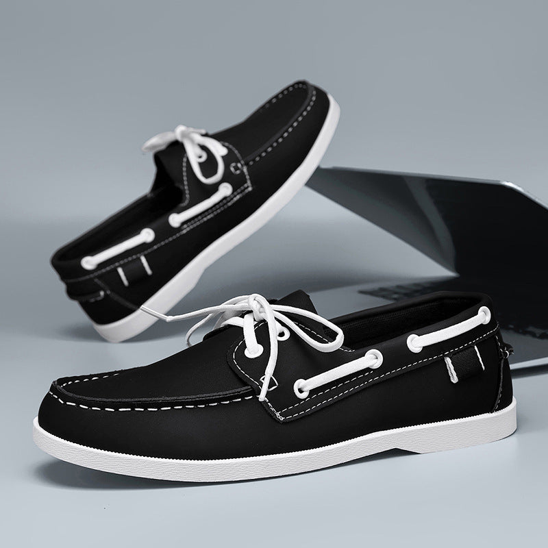 Casual Summer Men's Belted British Style Versatile Loafer Breathable Leisure Work Commuting Lazy Shoes