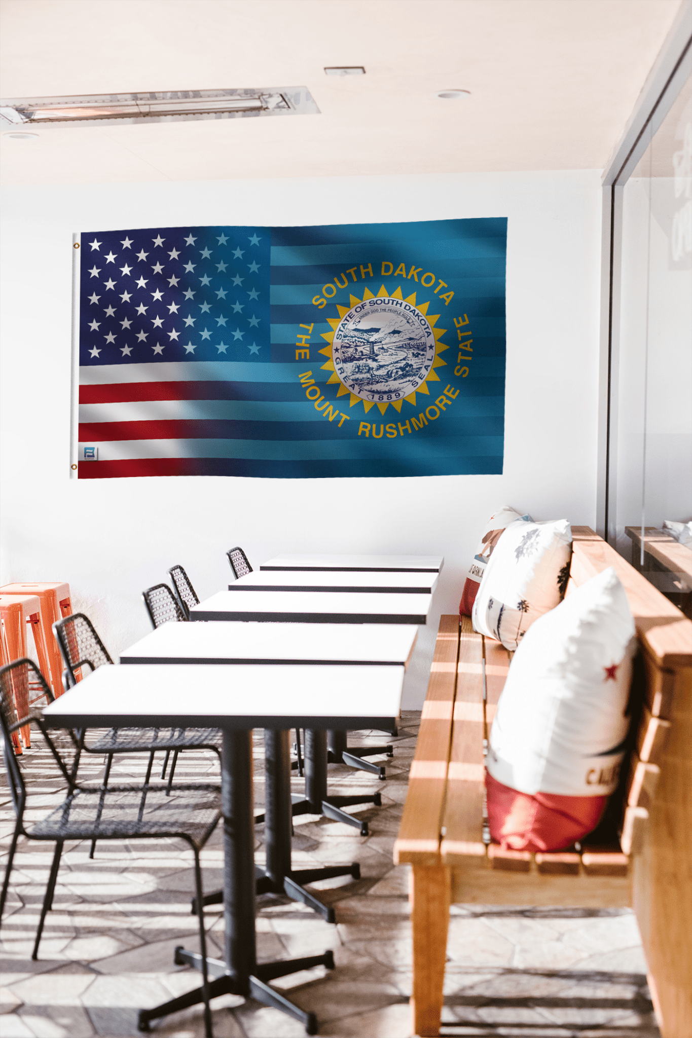 South Dakota & American Flag Blend