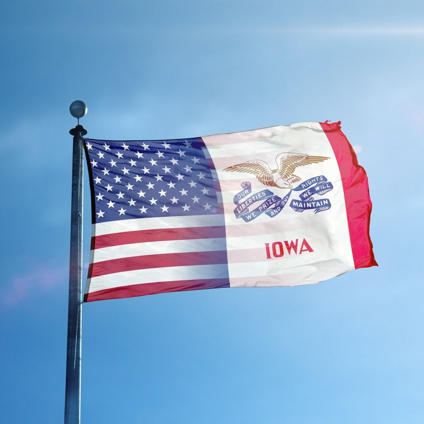 Iowa & American Flag Blend
