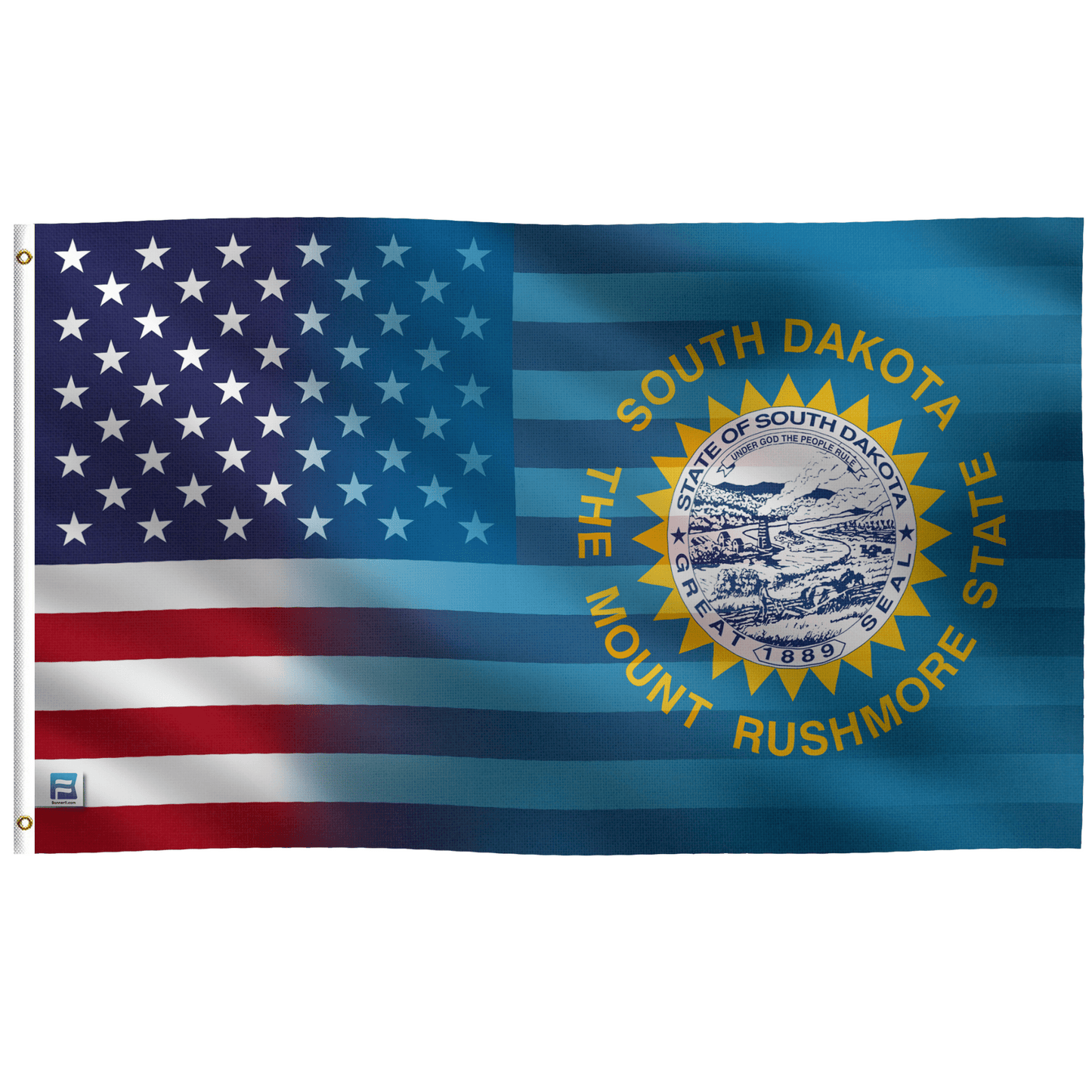 South Dakota & American Flag Blend