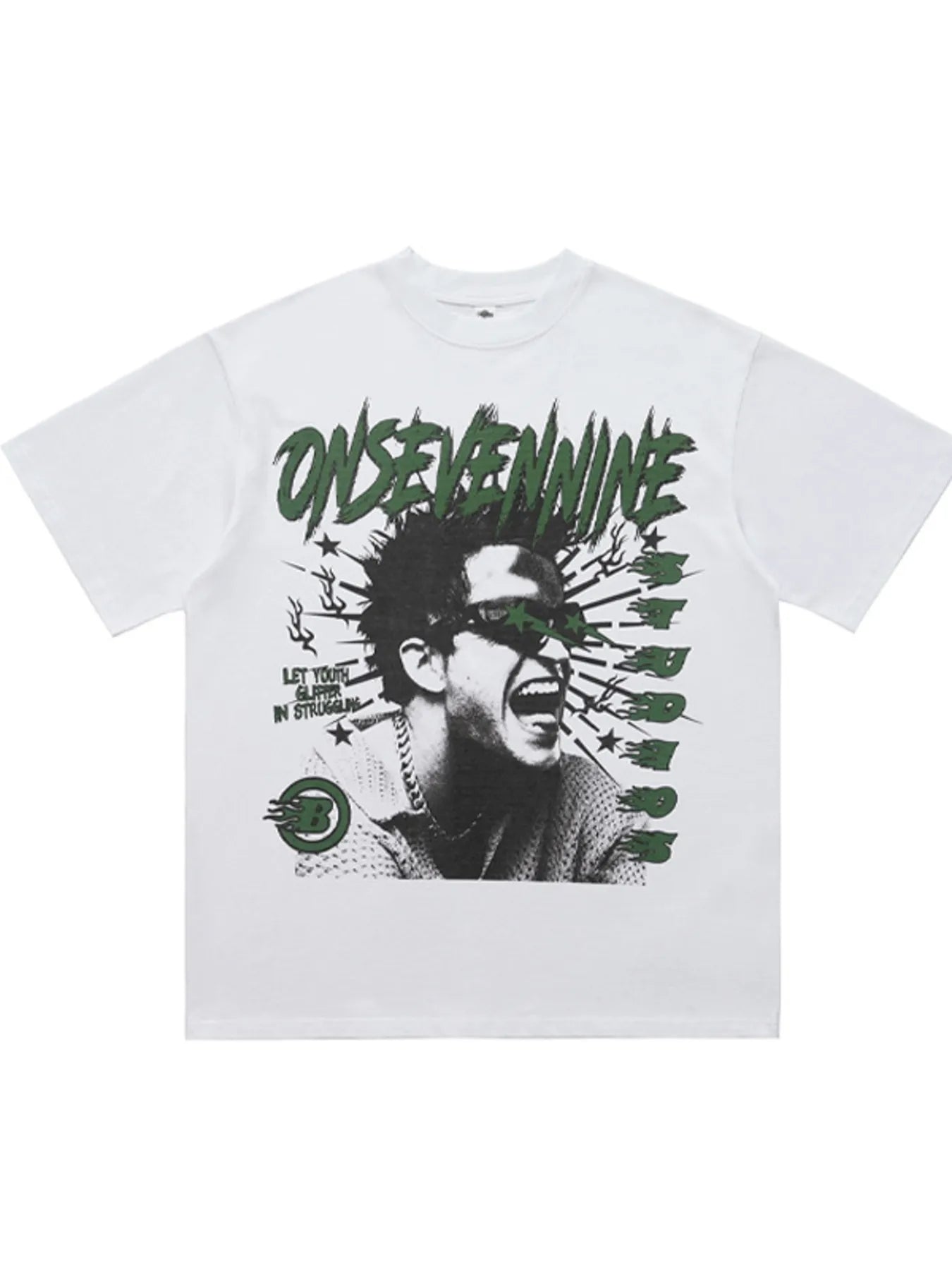 Men's Graphic Round Neck Oversized T-Shirt