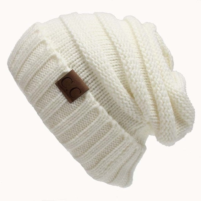 Harajuku Style Knitted Beanie - Unisex Warm Cap