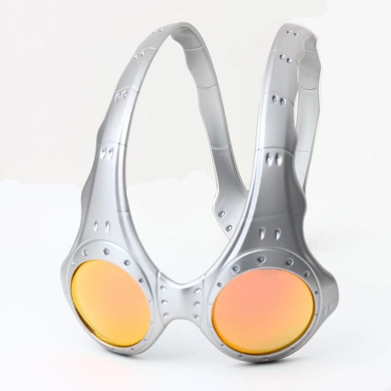 Unisex Over - The - Top Sunglasses. Ideal for outdoor cycling and sports. Fashionable retro - style metal - framed glasses.