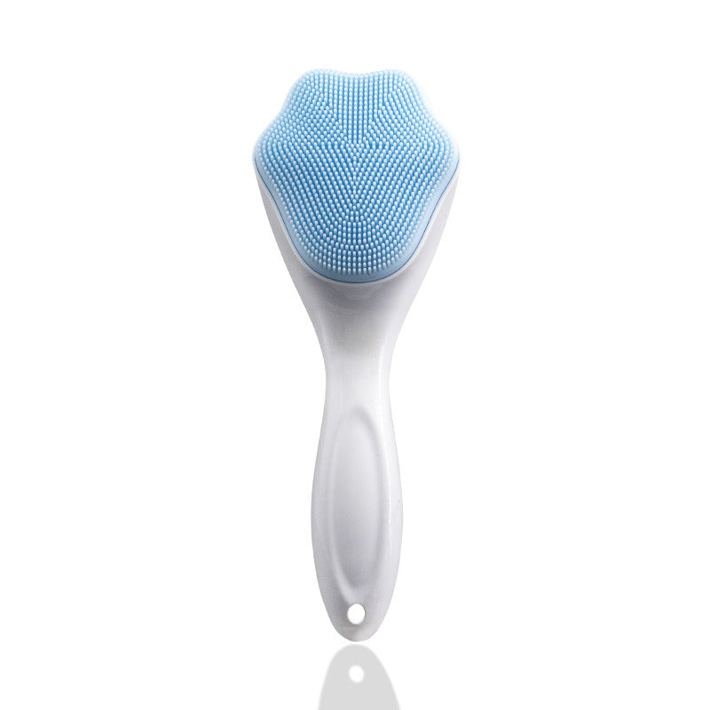 Cat Claw Face Wash Brush Silicone Long Handle Cat Claw Brush Soft Silicone Pore Cleaning Brush Facial Cleanser