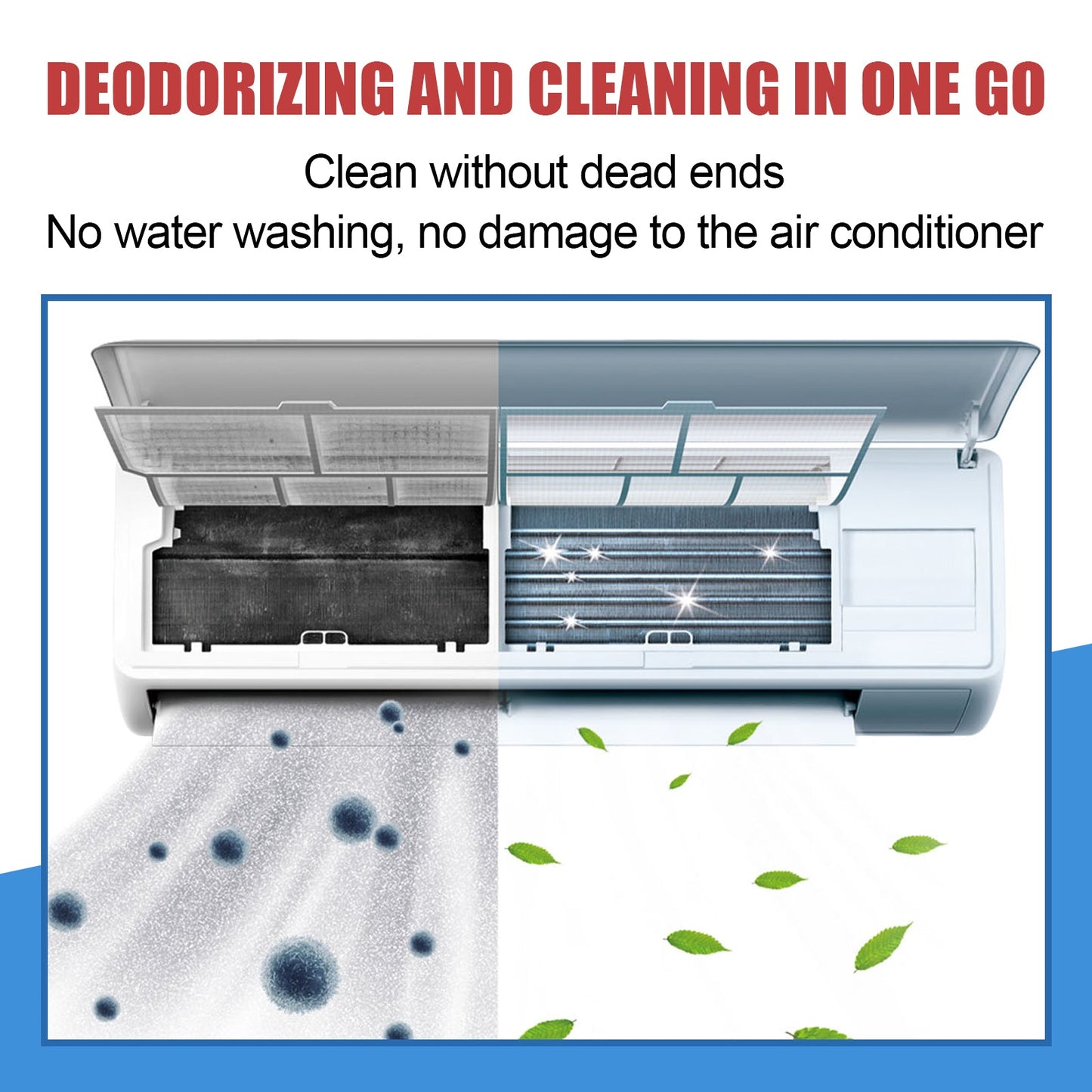 Air Conditioner Cleaner, Household Air Conditioner Hang-Up, Non-Dismantling, Odorless Descaling, Foam Air Conditioner Cleaning