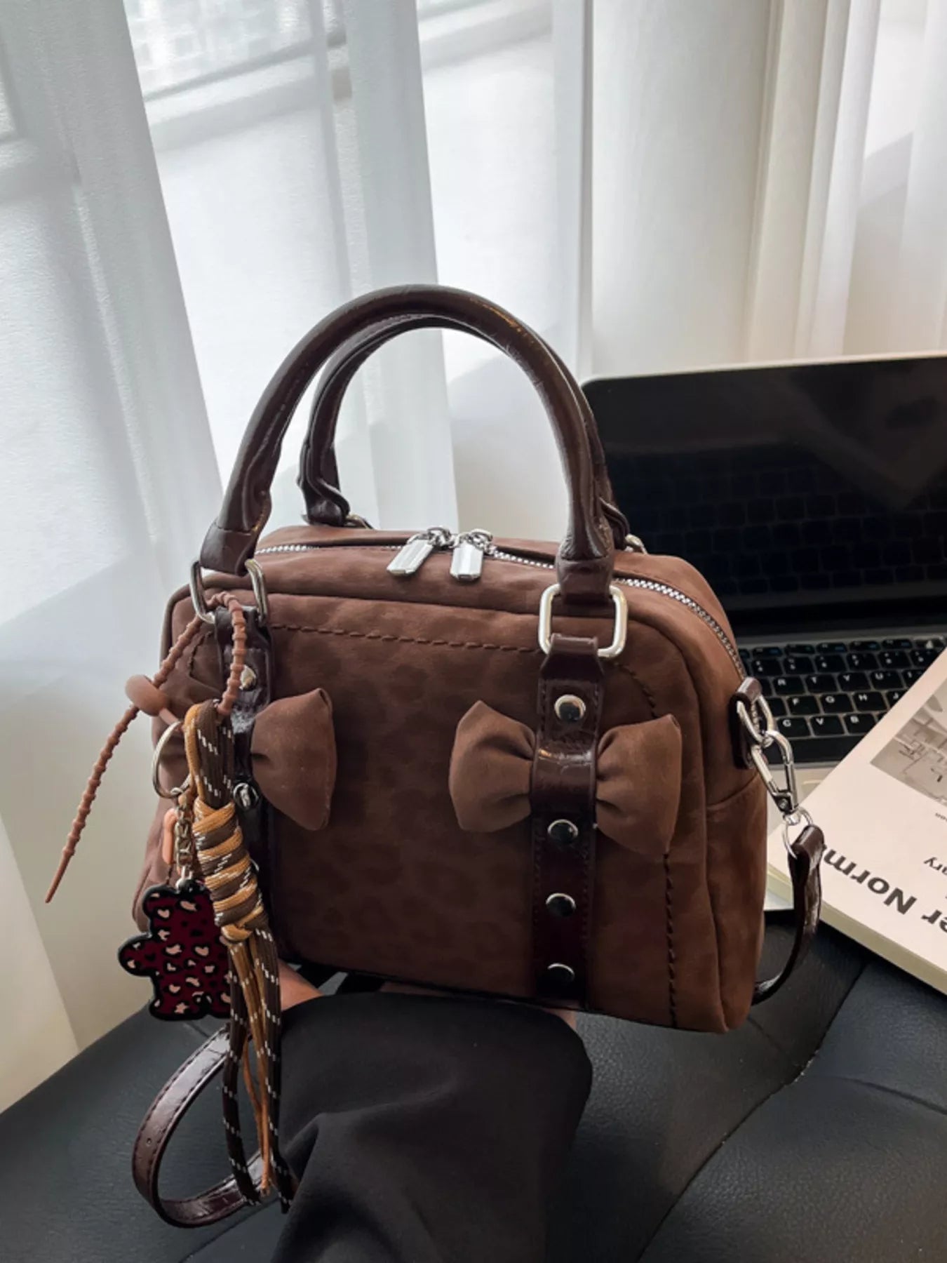 Bow Decor Crossbody Bag