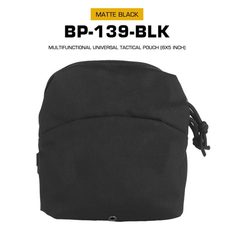 Tactical 6x5in GP MOLLE pouch for mags, fits FCPC or Utility GP Backpack.