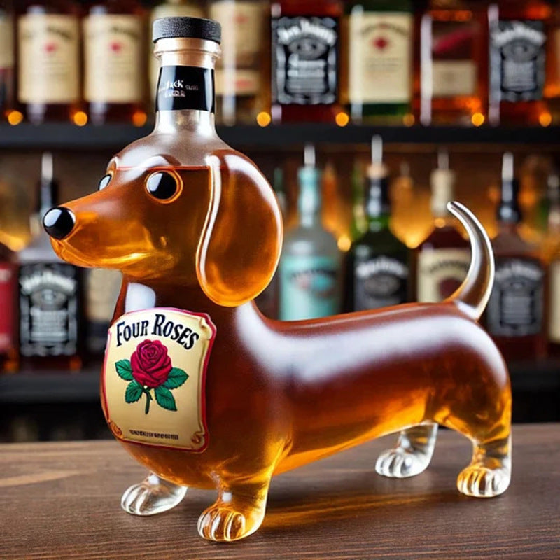 10Oz Funny Middle Finger Duck/Turtle/Dog Whisky Glass Decanter – Bar/Office/Home Decor.