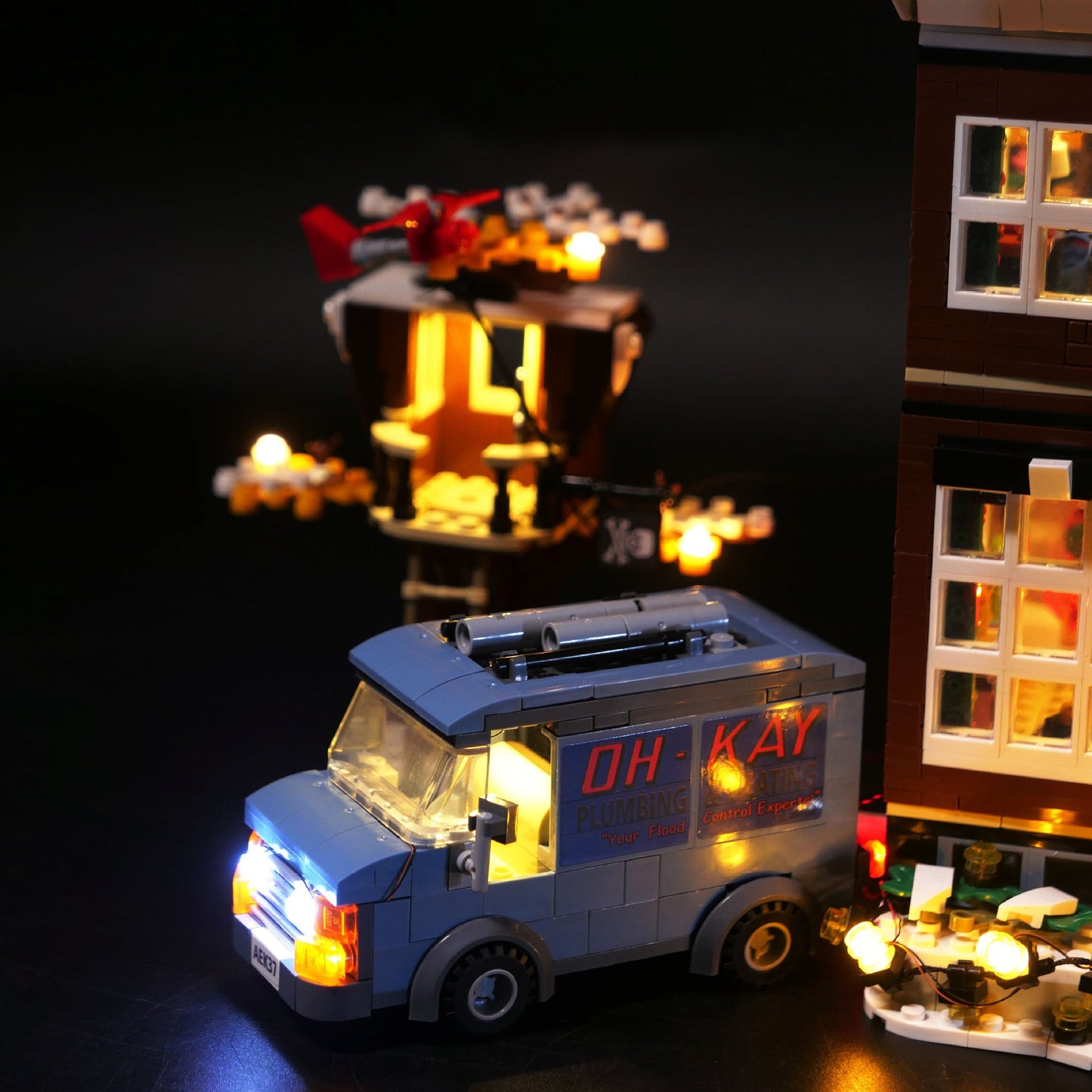 DIY building block lighting compatible with LEGO 21330 Little Home IDEAS building block remote control version LED lighting