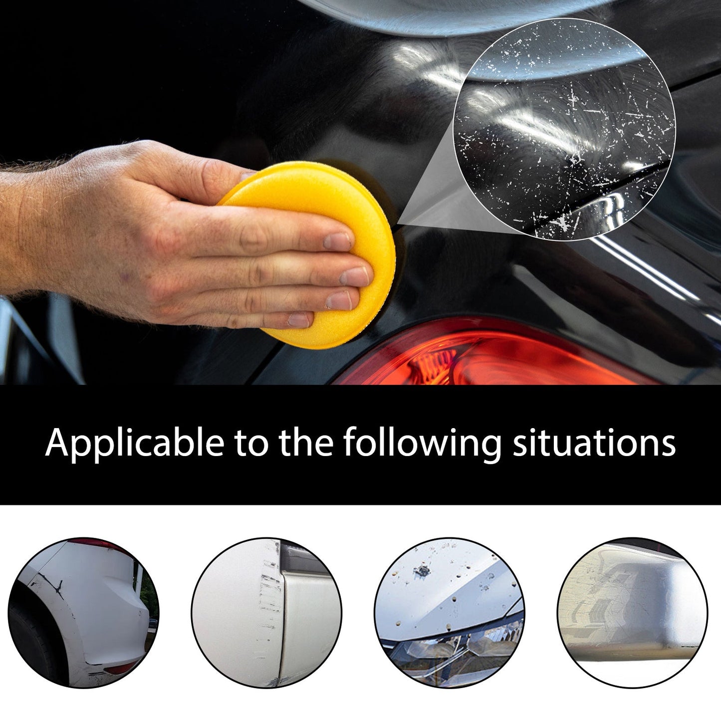 Car Scratch Removal Cream, Decontamination Dust Repair Car Paint Scratches Polishing Maintenance Refurbishment Coating Paste