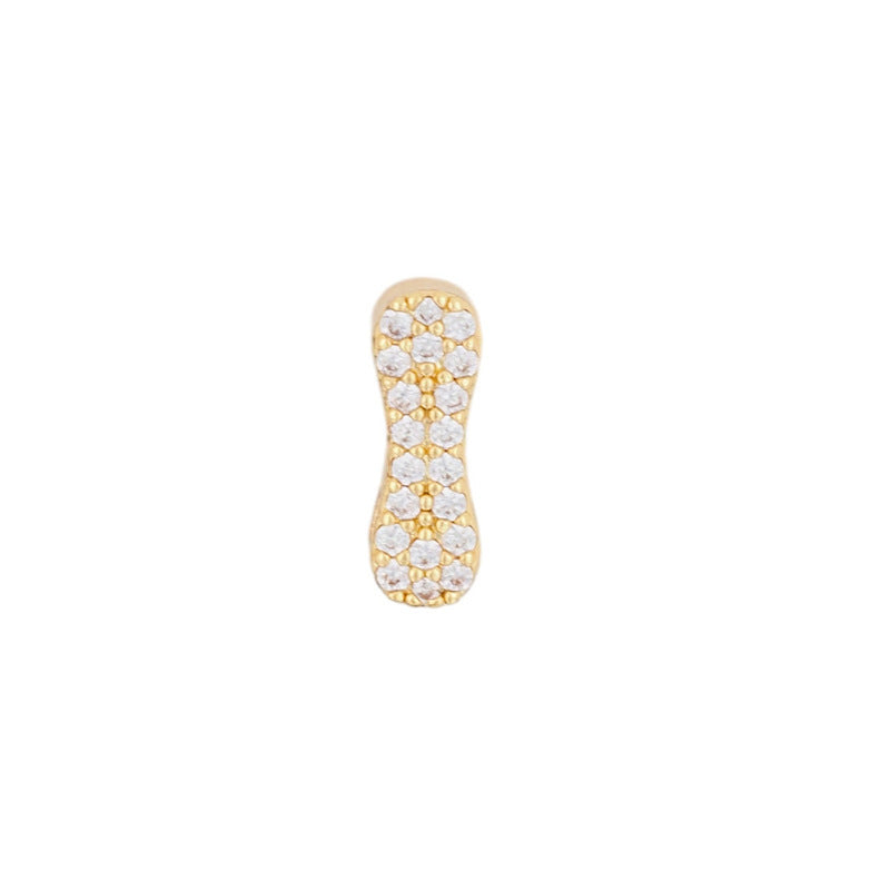Fashion English 26 letter single pendant gold DIY bracelet necklace accessories