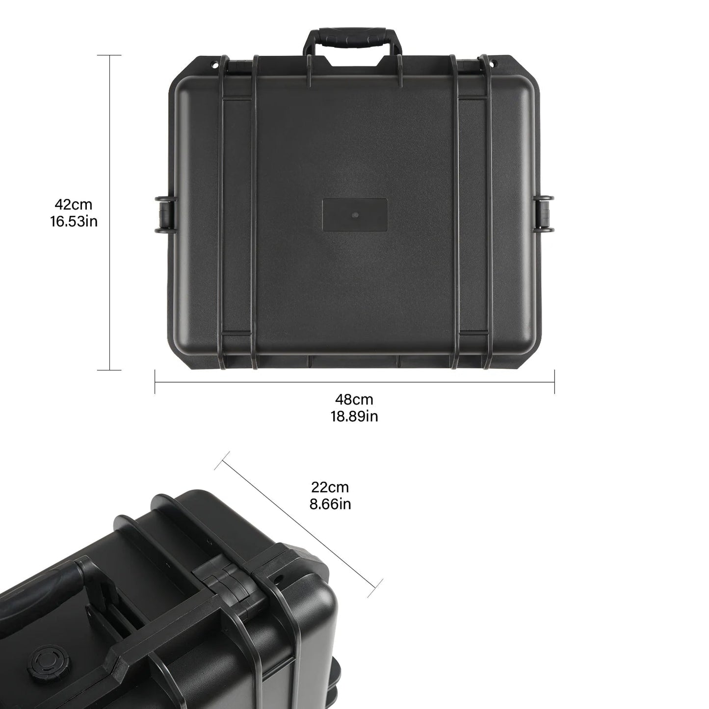 16.53 Inch With Cush- Proof Sponge Waterproof Storage Box for Protective Storage