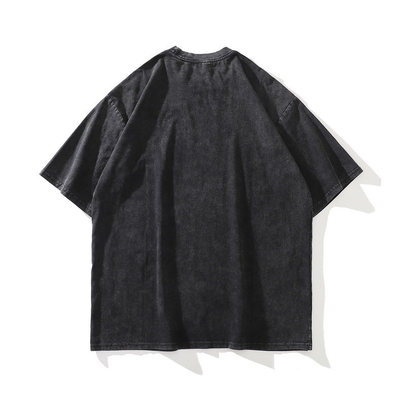 Vintage Dachshund Print Cotton Tee - Harajuku Style