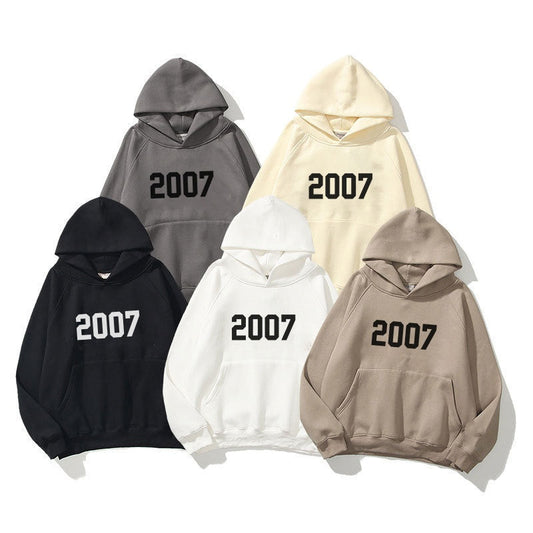 2007 Double Layer Velvet Hoodie for Men