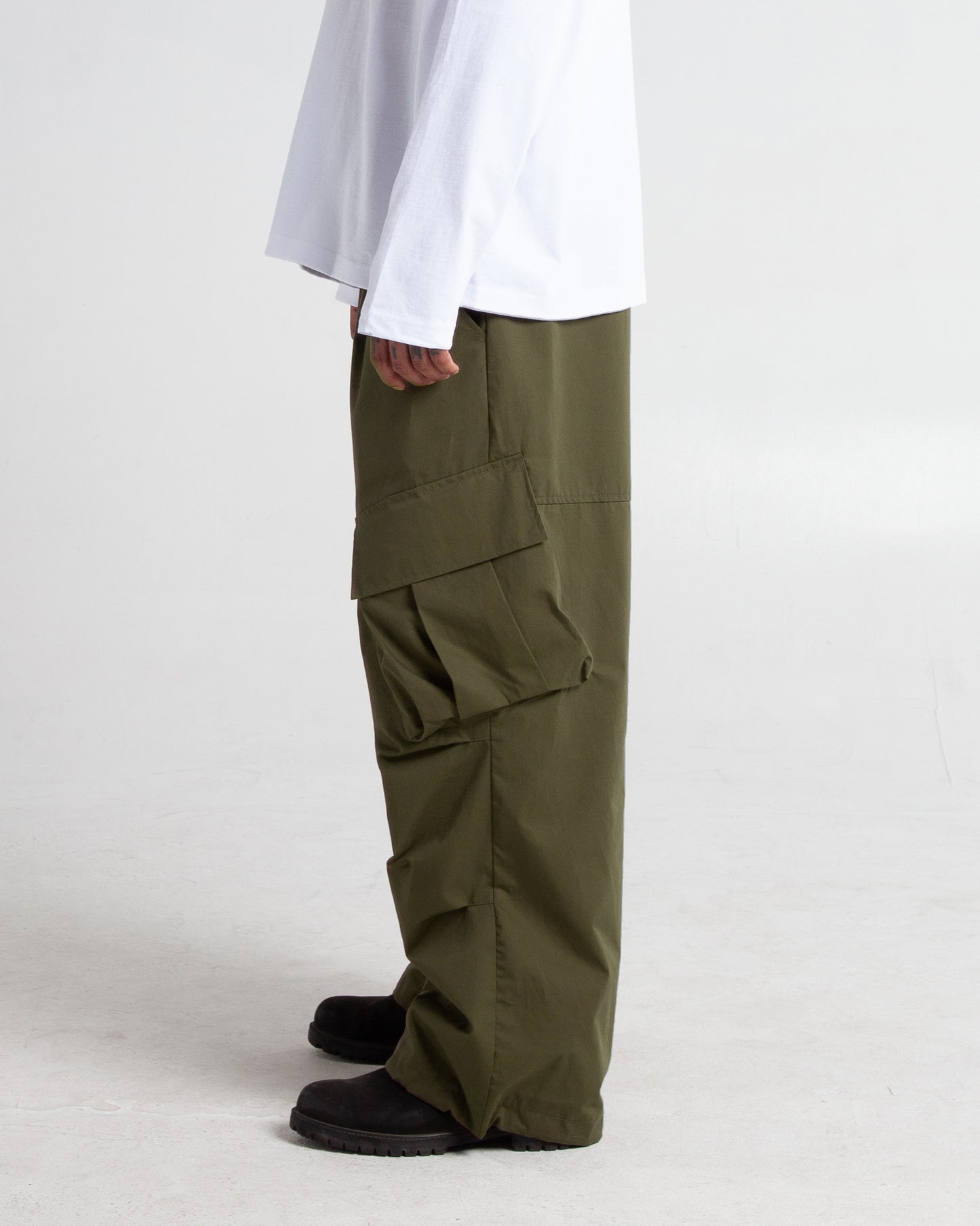 Baggy Twill Cargo Pants