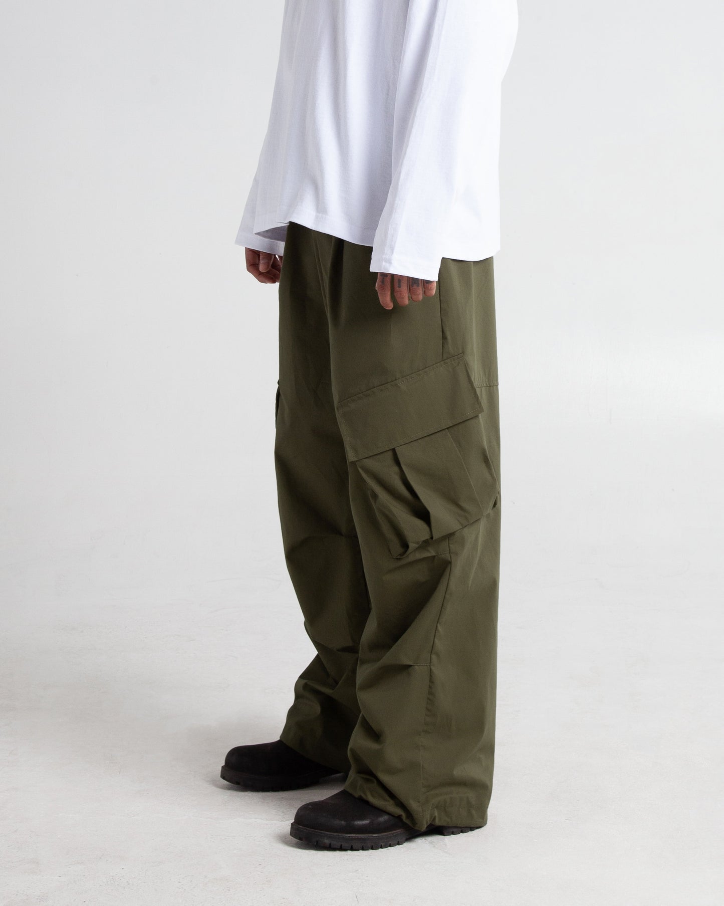 Baggy Twill Cargo Pants