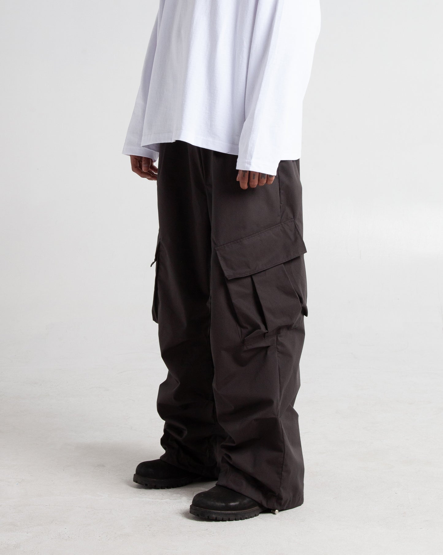 Baggy Twill Cargo Pants