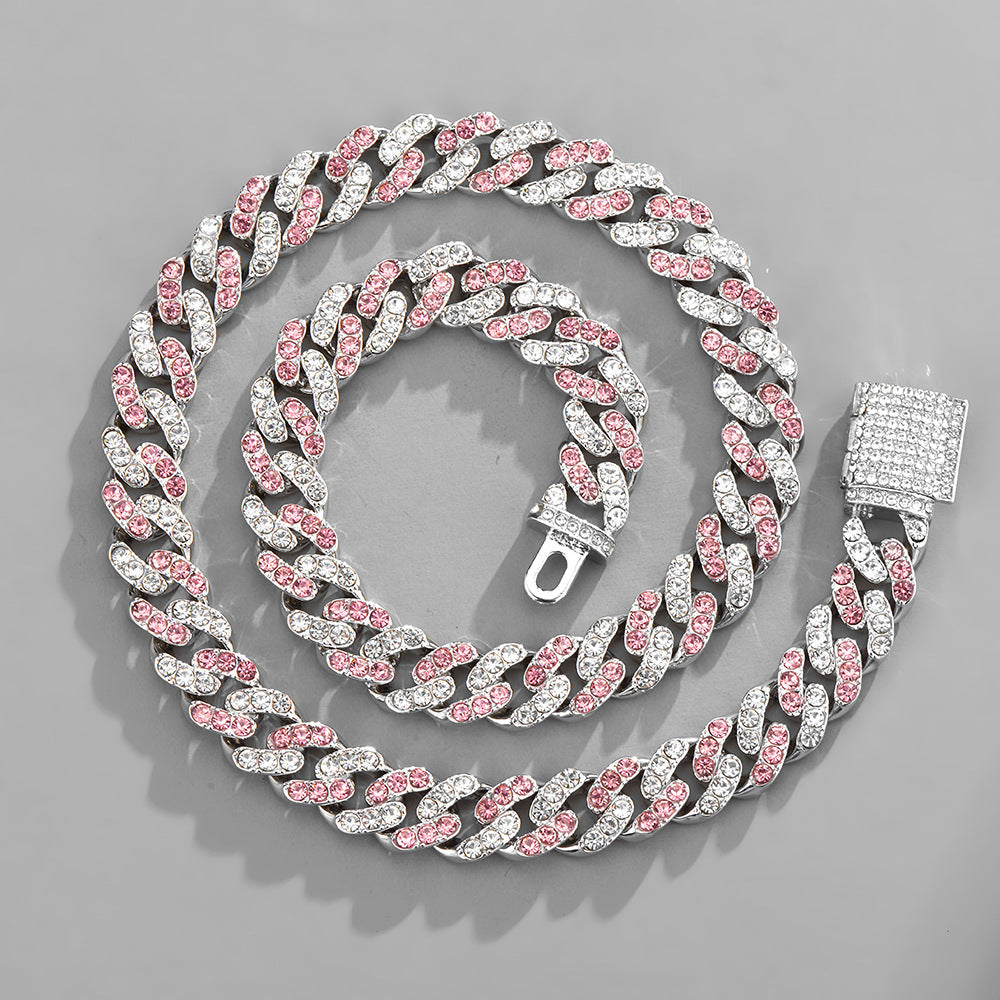 Hip Hop 11mm Miami Cuba Chain in Mixed Colors