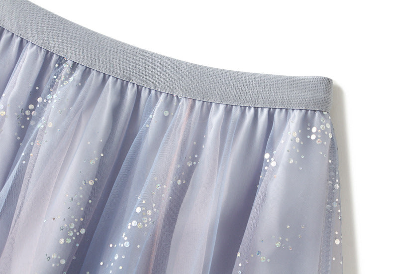 Harajuku Style A-Line Mesh Skirt – Summer Swing Fairy Skirt