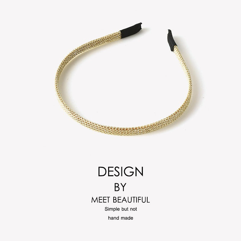 Minimalist metal spring hair clip fine hairpin head clip