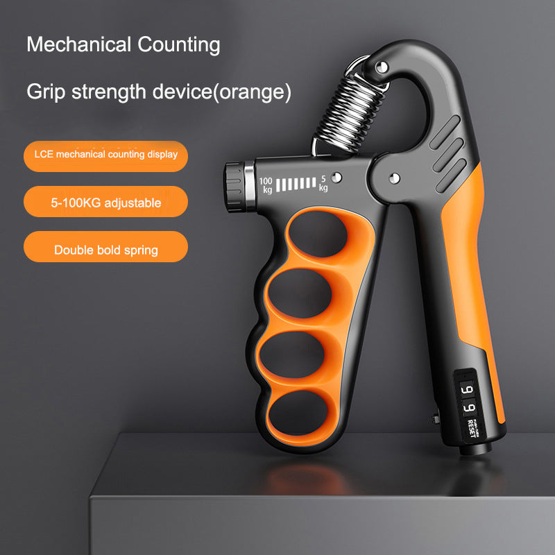 Adjustable Grip Strength Gauge Counting Type Spring Grip Strength Gauge Handshake Holder